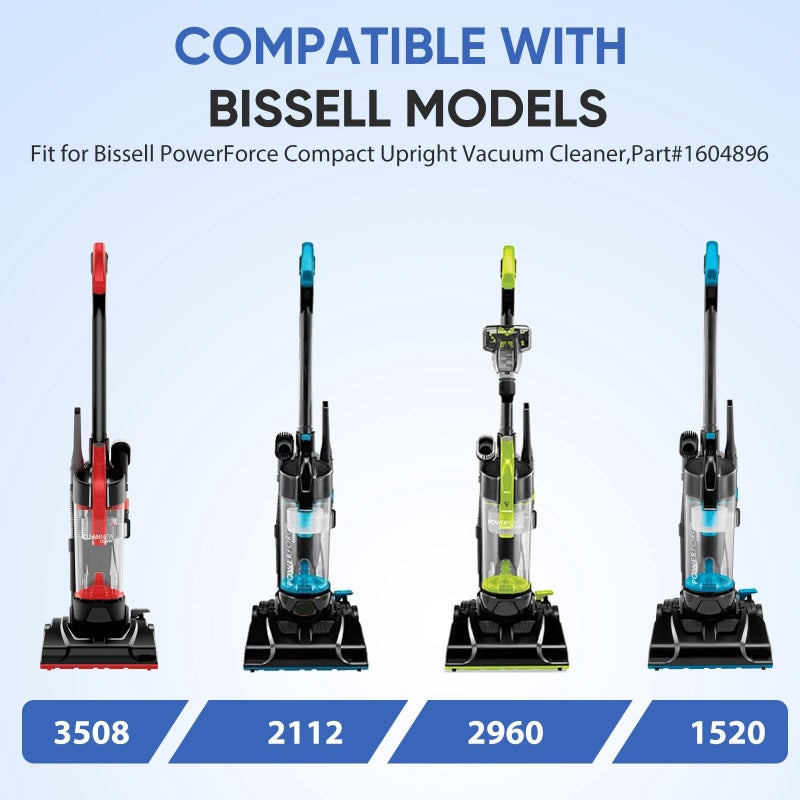 BIHARNT 4 Pack Filter Replacement for Bissell PowerForce Compact Lightweight Vacuum Cleaner 1520 2112, Compatible with Bissell Turbo Bagless 2690 Cleanview 3508 Cleaner, Compare to Part #1604896/160-4896 - Image 3
